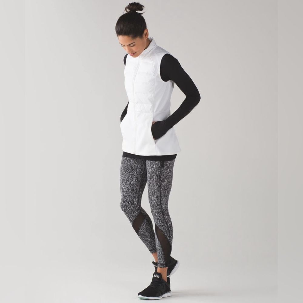 Lululemon Inspire Tight II Power Luxtreme Suited Jacquard Black & White - Size 6 - Picture 2 of 6